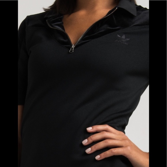 ADIDAS ZIP POLO DRESS - Picture 2 of 4